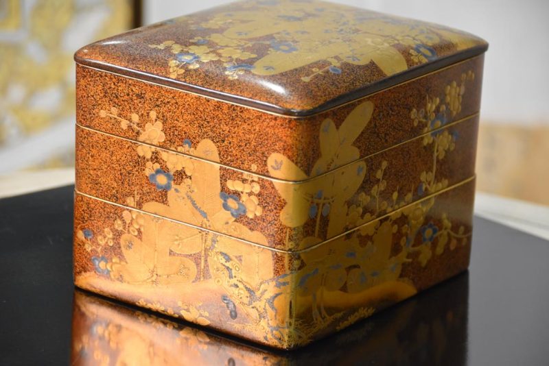 Japanese Edo Period Lacquered Stacking Box Width:160mm - Image 5