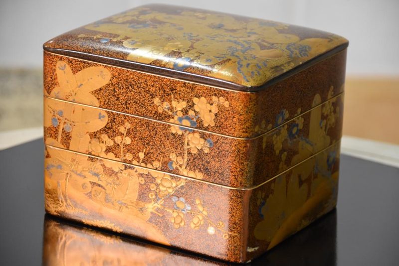 Japanese Edo Period Lacquered Stacking Box Width:160mm - Image 4