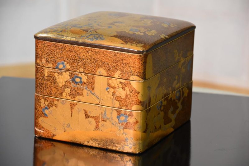 Japanese Edo Period Lacquered Stacking Box Width:160mm - Image 3
