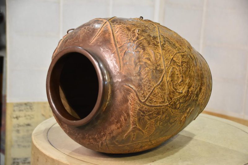 Large Japanese Bronze Dragon Vase - Image 4