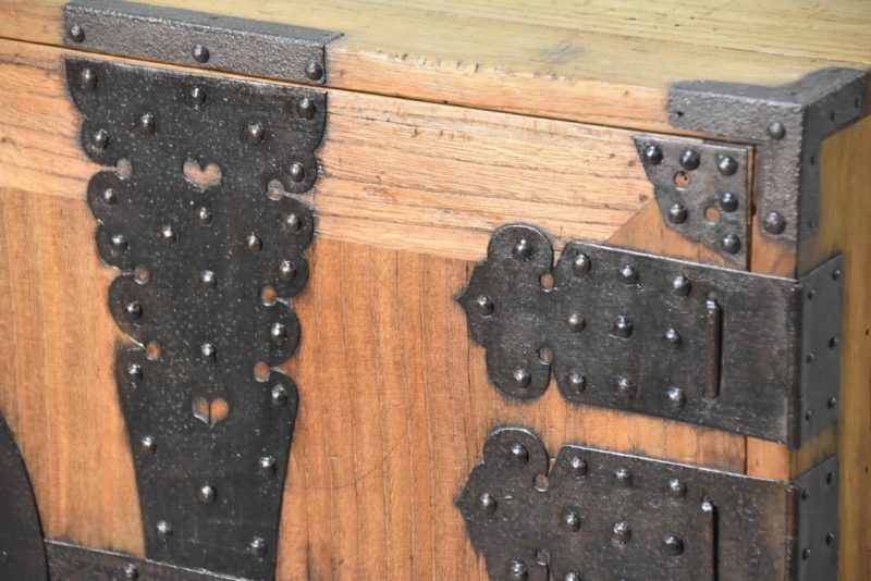 Meiji Period Ryobiraki Kasane Dansu Clothing Chest Width:950mm - Image 14