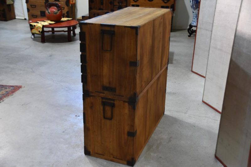 Meiji Period Ryobiraki Kasane Dansu Clothing Chest Width:950mm - Image 5