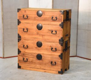 Japanese Antique 2 Section Clothing Chest Width:900mm
