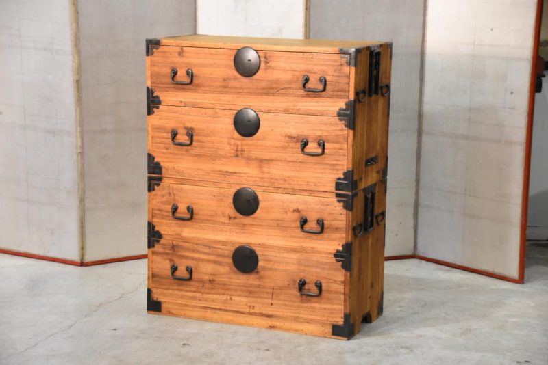 Japanese Antique 2 Section Clothing Chest Width:900mm