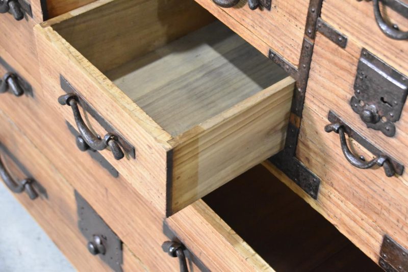 Antique Japanese Clothing Chest Width:980mm - Image 7