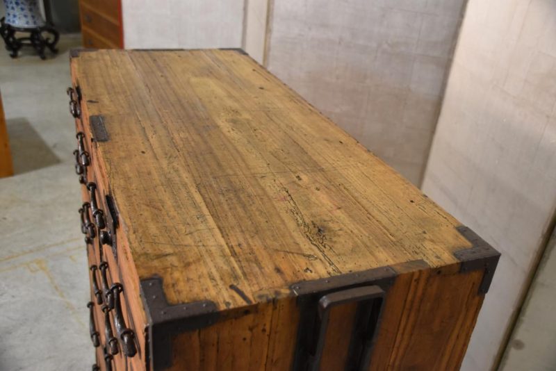 Antique Japanese Clothing Chest Width:980mm - Image 6