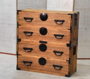 Antique 4 Drawer Clothing Chest (2 Sections)Width:960mm