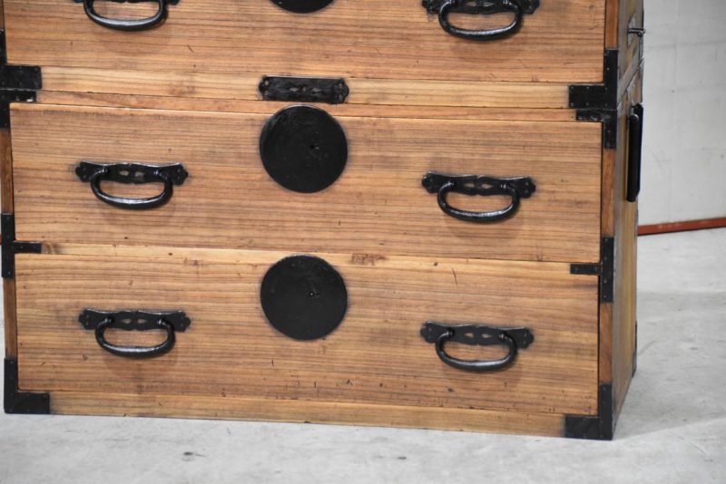 Antique 4 Drawer Clothing Chest (2 Sections)Width:960mm - Image 12