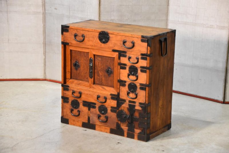 Antique Osaka Region Merchants Chest Width:750mm