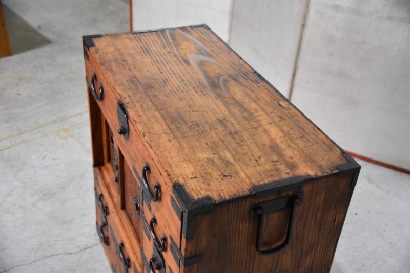 Antique Osaka Region Merchants Chest Width:750mm - Image 7