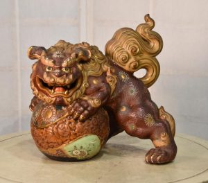 Kutani Pottery Shishi Width:330mm