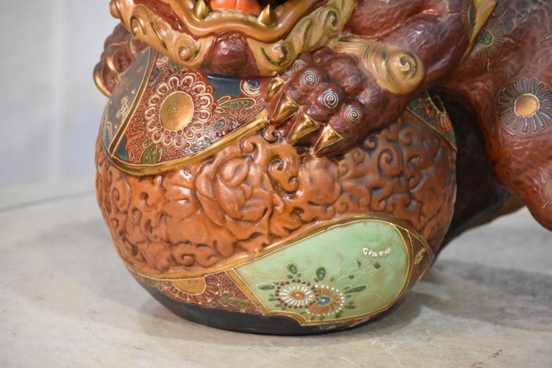 Kutani Pottery Shishi Width:330mm - Image 6