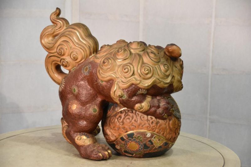 Kutani Pottery Shishi Width:330mm - Image 4