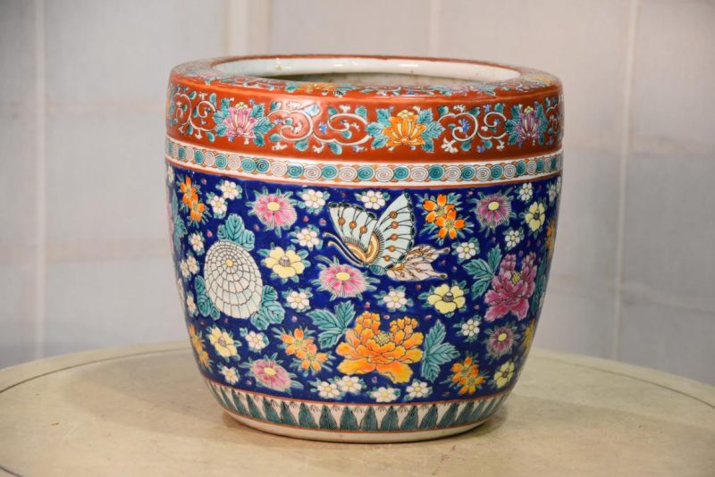 Japanese Imari Hibachi Urn Width:270mm