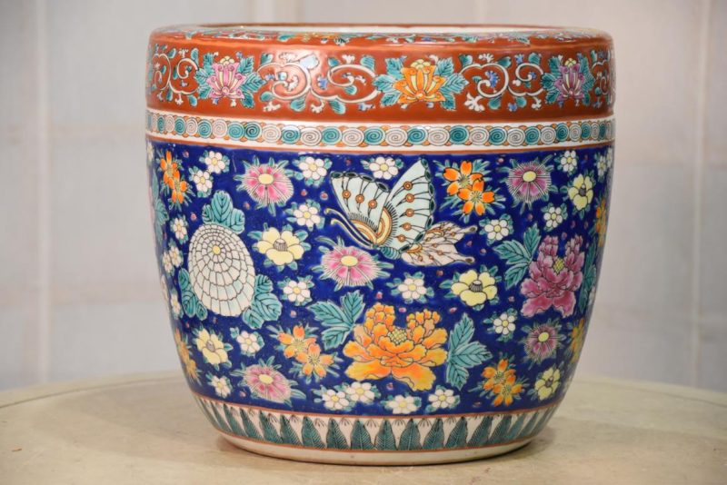 Japanese Imari Hibachi Urn Width:270mm - Image 2