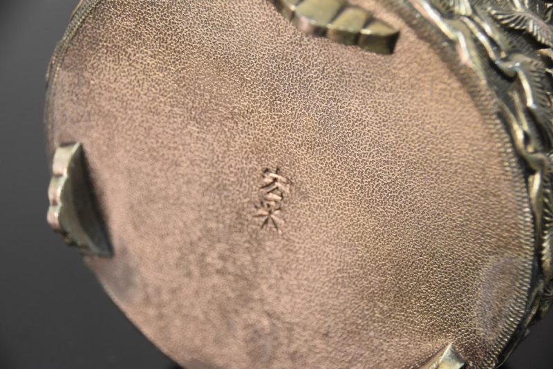 Japanese Bronze Koro with Cranes and Turtle Width:135mm - Image 3