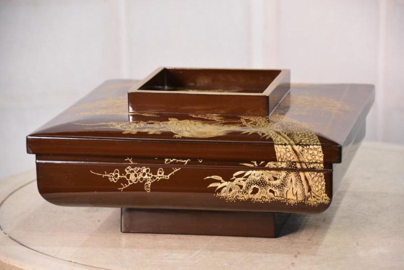 Japanese Lacquer Lidded Container Width:290mm - Image 5