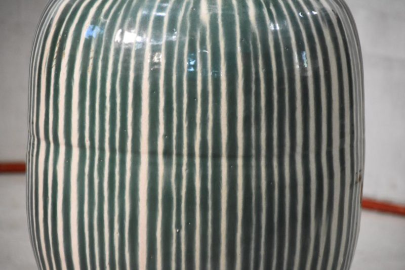 Shigaraki Tsubo Drip Glaze Urn Height:730mm - Image 8