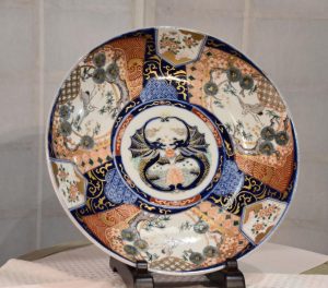 Japanese Coloured Imari Plate Width:400mm