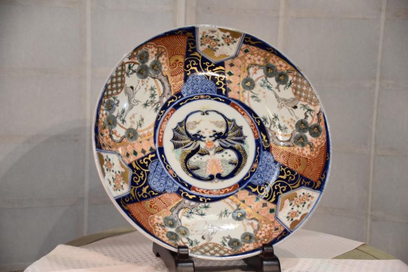 Japanese Coloured Imari Plate Width:400mm