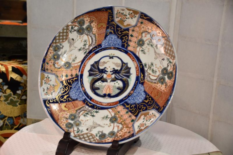 Japanese Coloured Imari Plate Width:400mm - Image 2