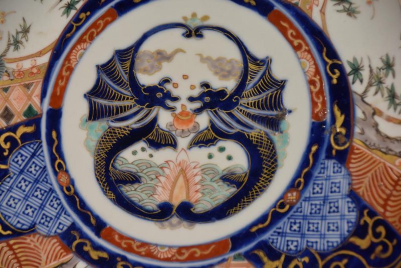 Japanese Coloured Imari Plate Width:400mm - Image 6