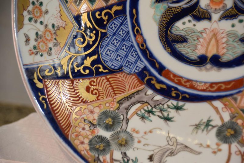 Japanese Coloured Imari Plate Width:400mm - Image 5