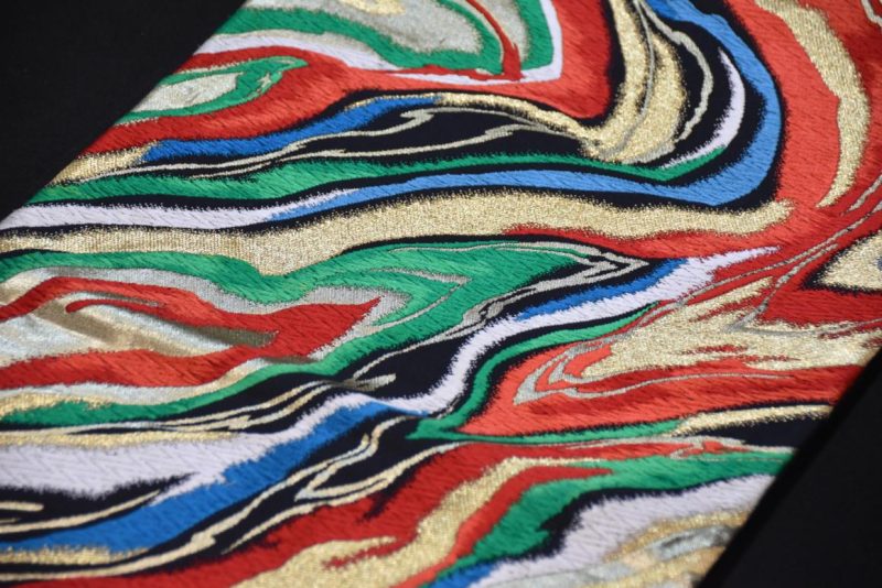 Japanese Fukuro Obi Sash Width:4000mm - Image 8