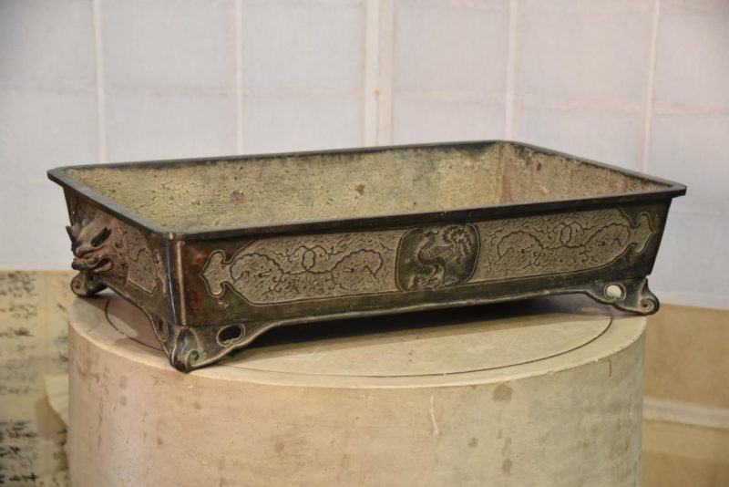 Japanese Art Nouveau Bronze Vase Width:645mm - Image 2
