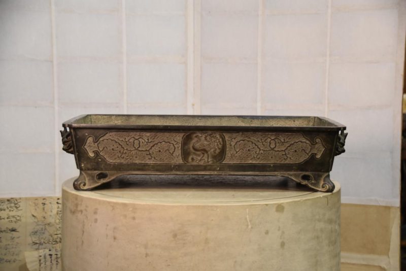 Japanese Art Nouveau Bronze Vase Width:645mm - Image 9