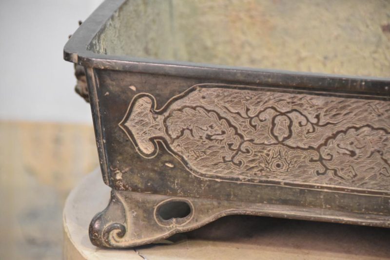 Japanese Art Nouveau Bronze Vase Width:645mm - Image 7
