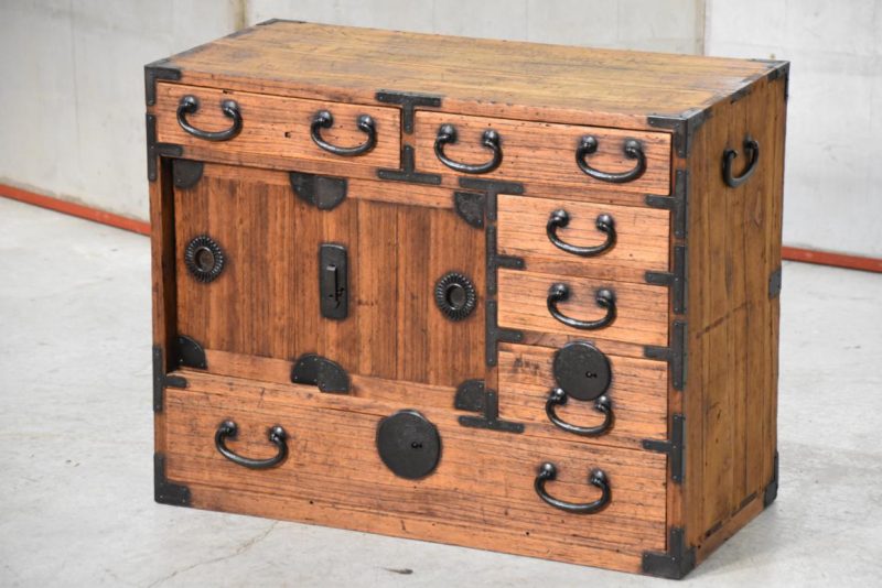 Antique Japanese Small Chest Width:600mm - Image 2