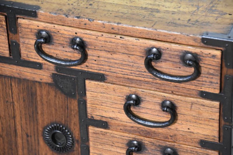 Antique Japanese Small Chest Width:600mm - Image 8