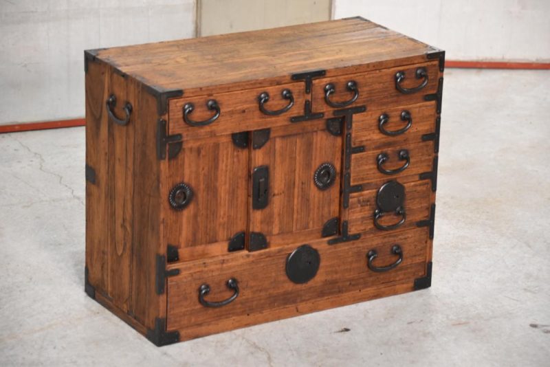 Antique Japanese Small Chest Width:600mm - Image 10