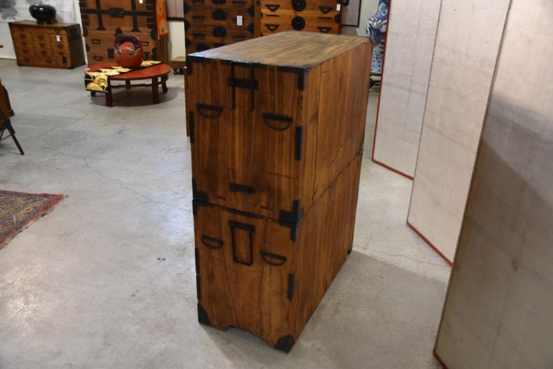 6 Drawer Antique Japanese Clothing Chest on Chest Width:900mm - Image 7