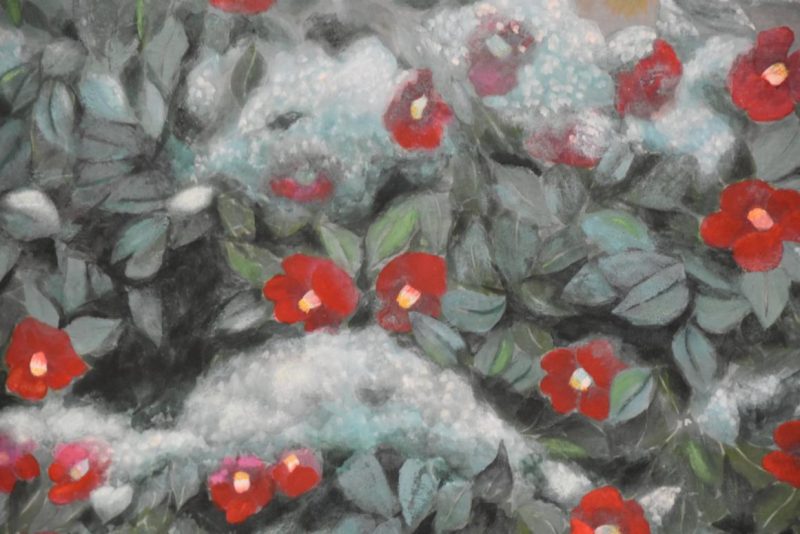 Japanese Tsubaki (Chrysanthemum) and Snow Screen Width:1760mm - Image 7