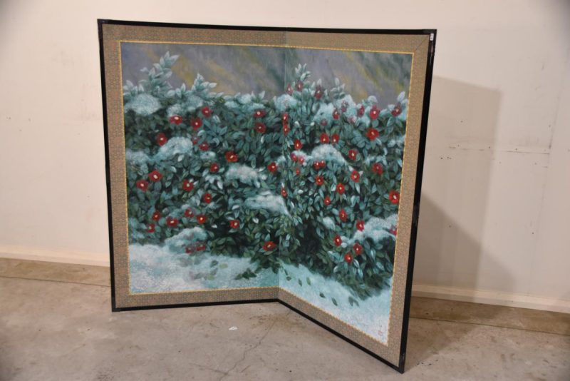 Japanese Tsubaki (Chrysanthemum) and Snow Screen Width:1760mm - Image 4