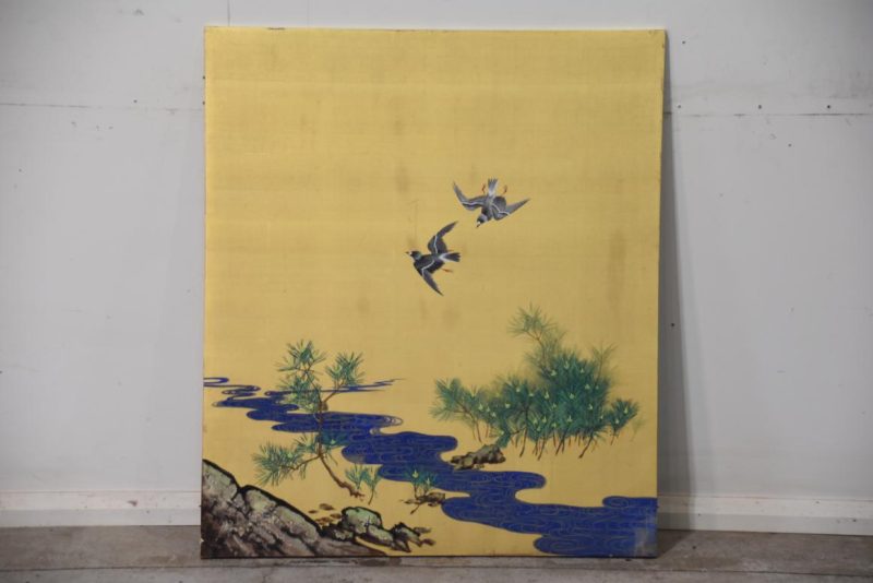 Gold Panel with Birds Width:925mm