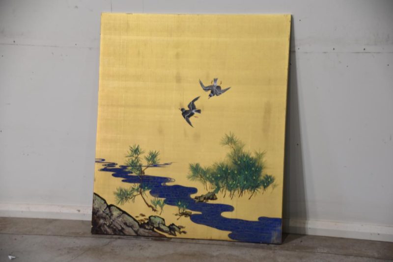 Gold Panel with Birds Width:925mm - Image 2