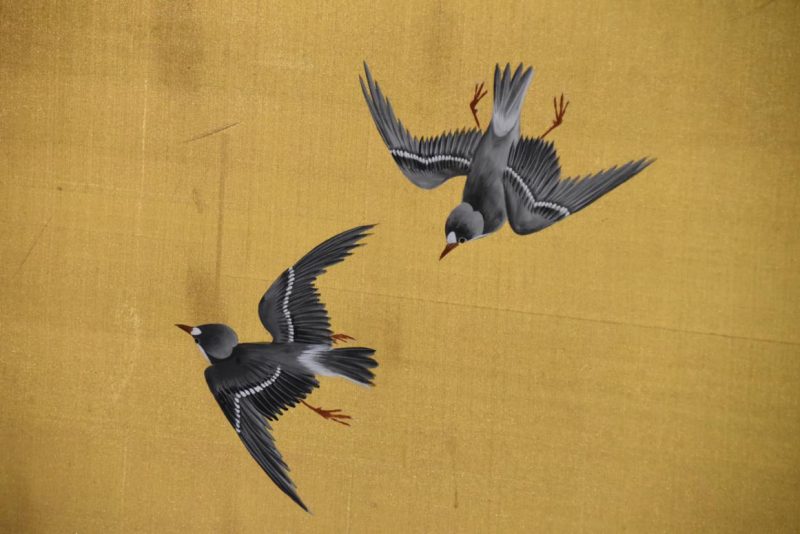 Gold Panel with Birds Width:925mm - Image 6
