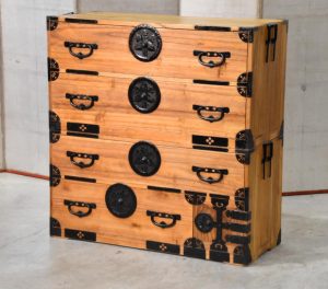 Antique Japanese Chest on Chest Width:1050mm