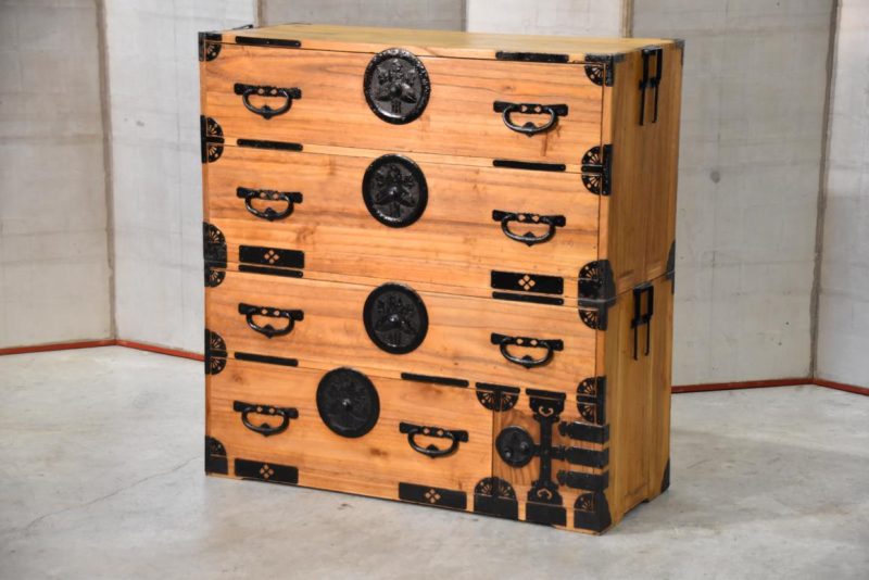 Antique Japanese Chest on Chest Width:1050mm