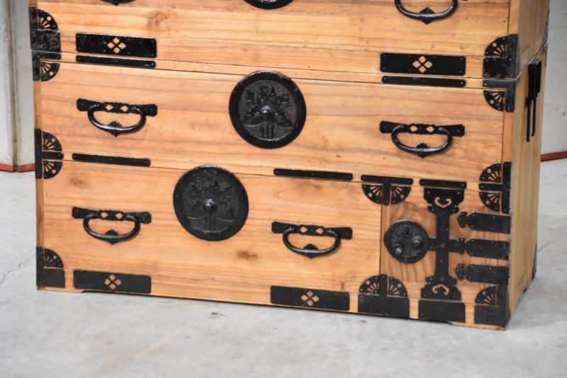 Antique Japanese Chest on Chest Width:1050mm - Image 14