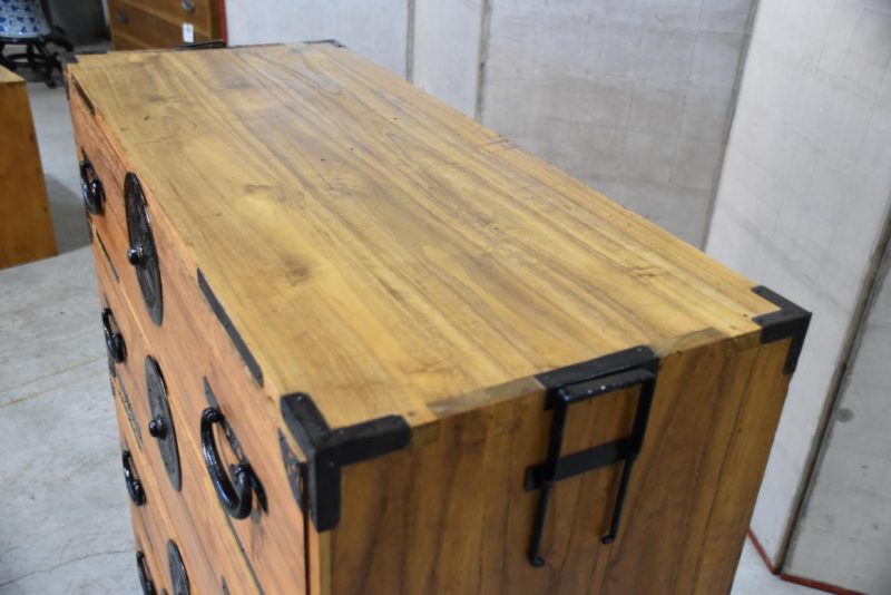 Antique Japanese Chest on Chest Width:1050mm - Image 11
