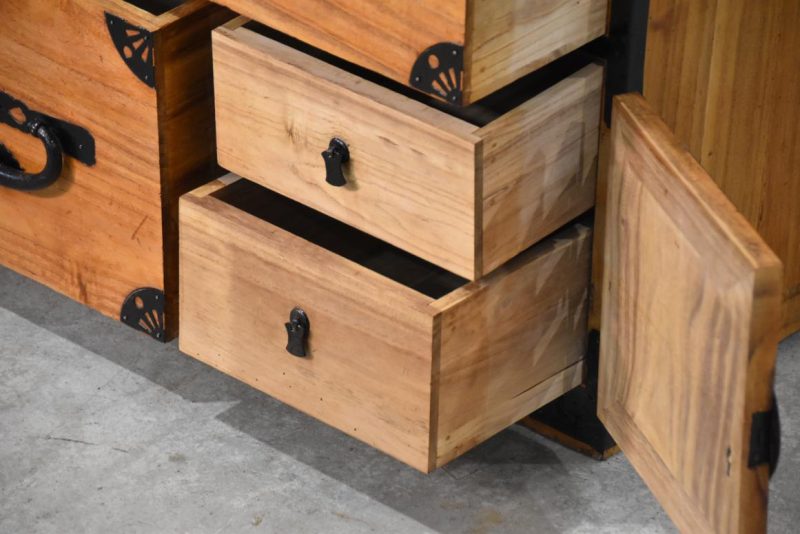 Antique Japanese Chest on Chest Width:1050mm - Image 8