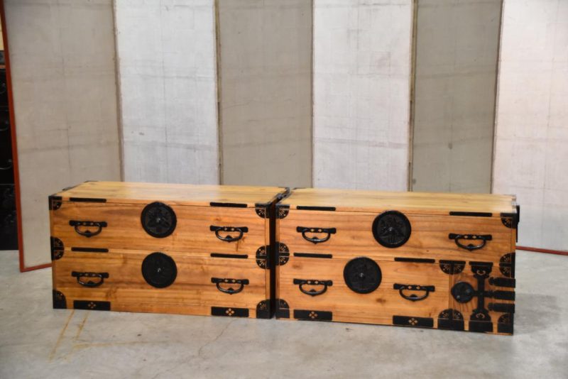 Antique Japanese Chest on Chest Width:1050mm - Image 3