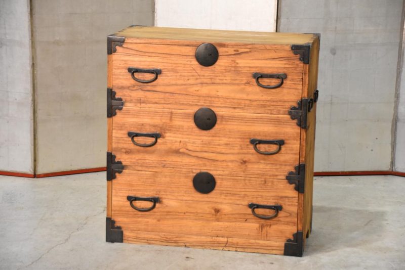 Small Antique Clothing Chest Width:770mm - Image 12
