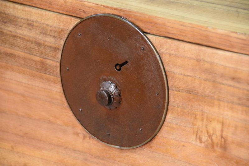 Antique Japanese Clothing Chest (2 Sections)Width:920mm - Image 9