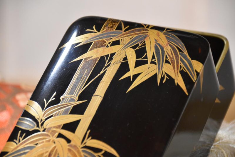 Japanese Maki-E Lacquer Box Width:245mm - Image 19