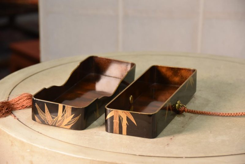 Japanese Maki-E Lacquer Box Width:245mm - Image 16